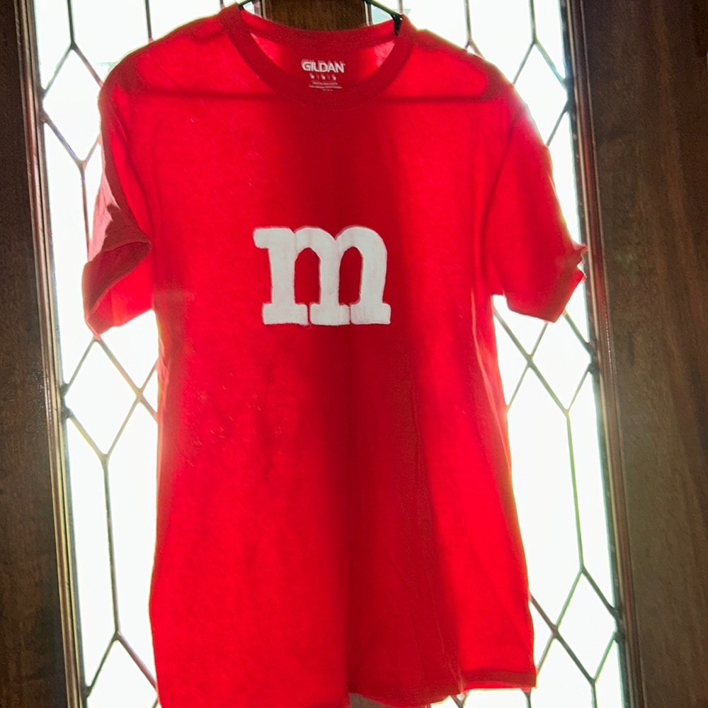 Red “M” shirt, Size M